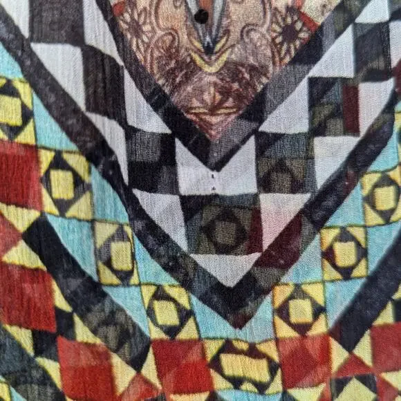 Camilla Long Gathered Panel Maxi Dress Paved In Paisley Size XS Preowned - Picture 8 of 16